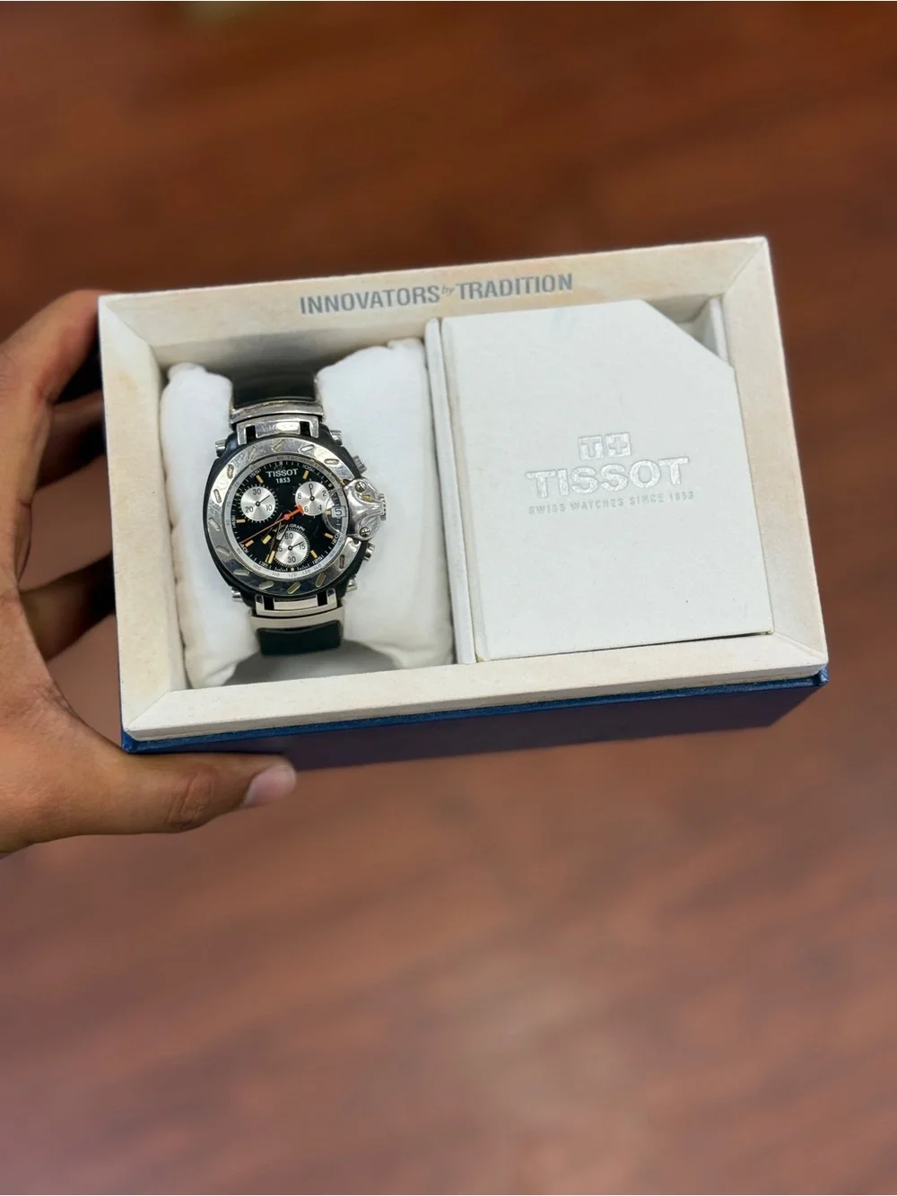 Tissot  T-Race Chronograph 1853 Men's rubber strap black /silver watch